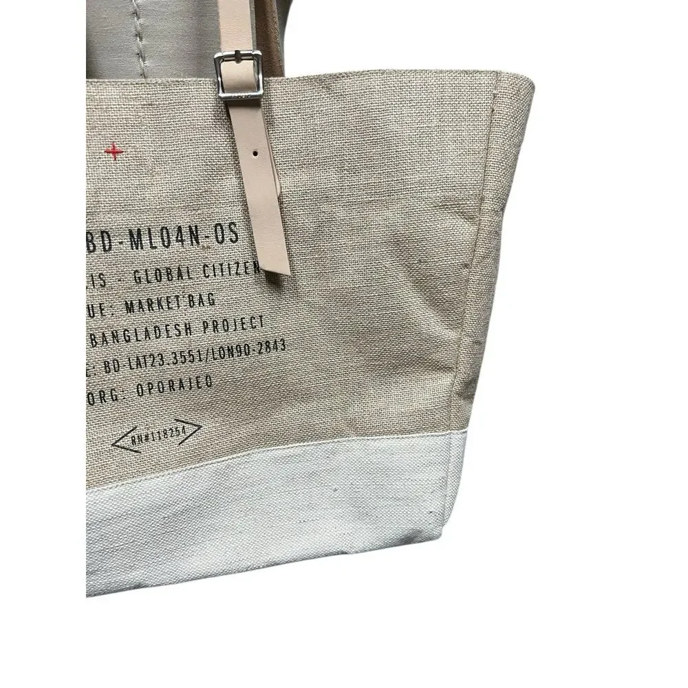 Apolis Global Citizen Large Farmers Market Bag Beach Tote Bag - Picture 3 of 7